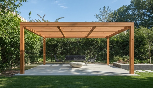 perfil de alumínio amadeirado para pergolado